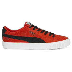 Puma Suede Skate Nitro Lace Up  Mens Red Sneakers Casual Shoes 38608207