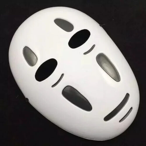 Spirited Away No-Face Faceless Ghibli Mask Anime White Black