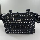JJ Cole Collection Large Diaper Bag w/ Changing Pad Mat, Black/Cream
