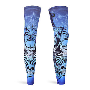 Women Men Tattoo Leg Sleeves Knee Compression Cooling Cover Outdoor Sport