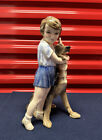 Goldscheider Vienna Art Deco Figurine Girl with a Dog