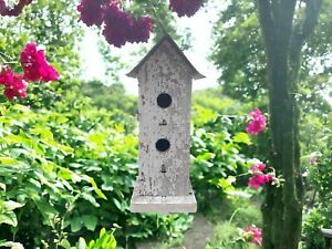 Rustic Amish Handmade Wren Birdhouse, Hanging Birdhouse, Wooden Bird House