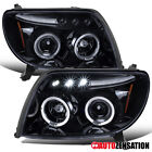 Fits 2003-2005 Toyota 4Runner Black Smoke LED Halo Projector Headlights Lamps (For: 2004 Toyota 4Runner)