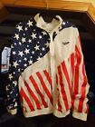Vintage REEBOK USA Olympic Patriotic Flag Zipped Jacket Size M