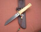 Used Vintage Custom Handmade Mountain Man Frontier Bushcraft Bowie Knife