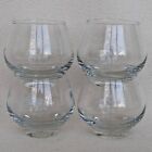 Hennessy Cognac Snifter Glasses Set of 4 Floating Bubble In Bottom