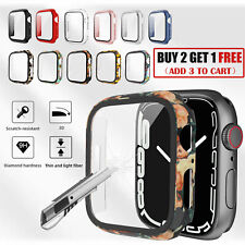 For Apple Watch Series 7/6/5/4/SE 41/45/40/44mm Case Cover Full Screen Protector