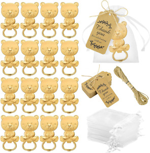 50 Pcs Bear Bottle Opener Baby Shower Favors for Guest Baby Shower Thank You Gif