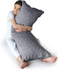 Sleepsia Full Body Pillow for Adults - 20x54 Long Pillow with Memory Foam