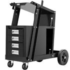 220lbs Welding Cart w 4 Drawer Cabinet MIG TIG ARC Plasma Cutter Tank Storage