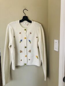 Women’s Mango Cardigan Sweater Vintage Xl Muted Colors