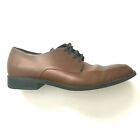 Calvin Klein Dress Shoes Mens Size 11.5 Brown Oxford Lace Up Leather Casual