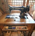 Singer Model 15 sewing machine with foot pedal and complete desk !!!