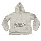 HOOD BY AIR HBA White Black Logo Hoodie Sweatshirt Size Small Rare