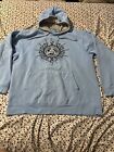 Vintage Tribal JNCO/TOP Heavy style Tribal Hoodie Baby Blue Size Large Sun