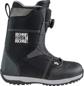 Rome Stomp Boa Snowboard Boots, Men's Size 9, Black New 2021