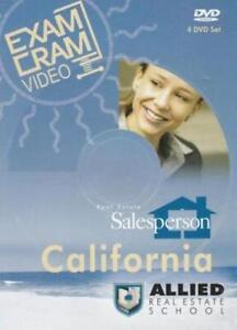 Allied Real Estate School: Salesperson Exam Cram Video 4-Disc DVD TRAINING sales