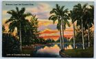 Habana Lago del Country Club Lake @ Park Linen Postcard Posted Cuba 1950 A446