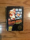 Super Mario Bros NES game with box manual
