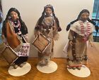 Traditions Doll Collection, Limited Edition Porcelain Indian Doll Lot, New