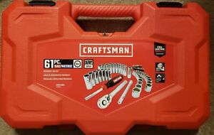 Craftsman CMMT45061 Mechanic Tool Set 61pc NEW SAE & Metric - 3/8