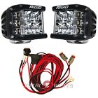 Rigid Industries® D-SS Pro Spot LED Light Pods Side Shooters & Wiring Harness