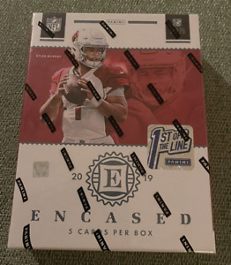 2019 Panini Encased Football FOTL First Off the Line Hobby Box Unopened Sealed