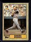1987 Topps Barry Bonds Rookie Card RC #320 Pittsburgh Pirates