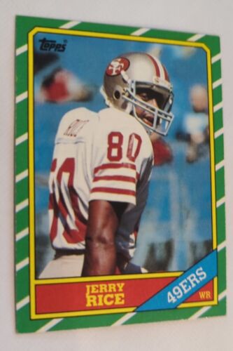 Jerry Rice,  1986 Topps, #161, Rookie Football Card, Free Shipping