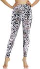 High Waist Pattern Print Leggings for Women with Pockets Tummy Control-Leopard