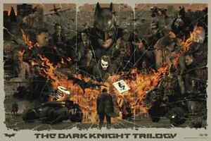The Dark Knight poster Purging Fire Variant Gabz Numbered Edition of 150