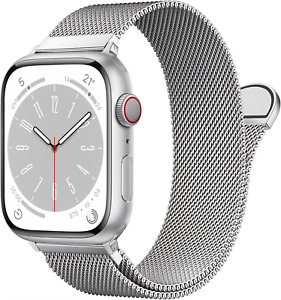 Original Stainless Steel Milanese Apple Watch Band 49mm/45mm/44mm/42mm - Silver