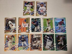 2021 TOPPS BASEBALL SERIES 1+2 SPARKLE PARALLEL SP LOT OF 12 #'D MINT! FREE SHIP
