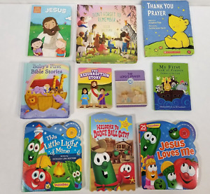 Christian Board Books Lot of 10 Bible Stories Jesus Prayers Preschool Toddlers
