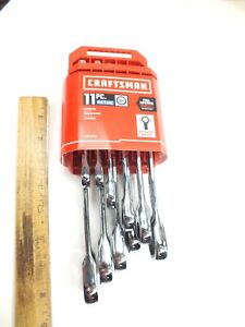 NEW CRAFTSMAN TOOLS 11 PIECE METRIC RATCHETING COMBINATION WRENCH SET 6-19 MM