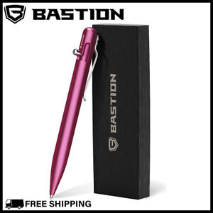 BASTION BOLT ACTION ALUMINUM PINK PEN Lightweight Ballpoint Luxury Women EDC Pen
