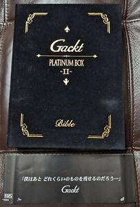 Used GACKT PLATINUM BOX ～Ⅱ～DVD+VHS Box Set (with Obi) U.S.Seller