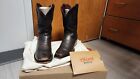 Chisos No 2 Cowboy Boots Size 11.5D in Brushed Brown