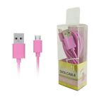 Pink Color 5 feet Long USB Data & Charger Cable Micro-USB Connector Cord Wire