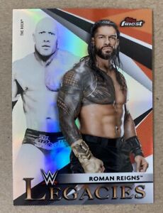 New Listing2021 Topps Finest WWE Legacies #L-10 THE ROCK / ROMAN REIGNS Refractor
