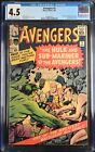 Avengers #3 CGC VG+ 4.5 1st Hulk and Sub-Mariner Team-Up! Jack Kirby! Marvel