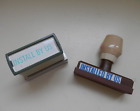 2 Rubber Inking Stamps - INSTALL BY US - INSTALLED BY US -Sachihata Japan Sweden