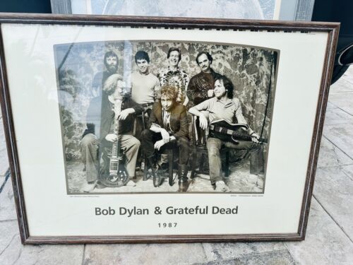 Grateful Dead Bob Dylan Herb Greene Poster/ Original 1987/