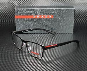 PRADA LINEA ROSSA PS 50GV 1AB1O1 Black Demo Lens 53 mm Men's Eyeglasses