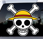 Anime One Piece Luffy Pirate Straw Skull Flag Sticker Decal Truck Car Wall Phone