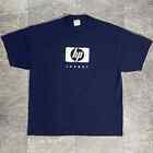 Vintage HP Invent tech computer promo t shirt 90s Y2K XL tech tee RARE Blue