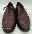 Vintage Bostonian Dress Shoes Men's 10.5 EEE/E Wine Wingtip Oxfords Leather