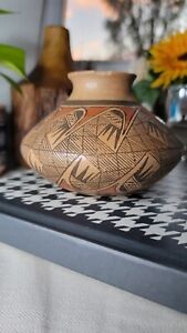 Hopi Pottery Jar with Migration Rainbird Pattern by Tonita Nampeyo