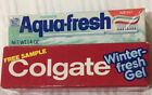 Colgate, Aquafresh , Samples , Movie Prop.Toothpaste  Vintage Toothpaste (Rare)