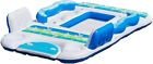 Paradise Island Inflatable Float Blue Green Member's Mark Six People Giant Large